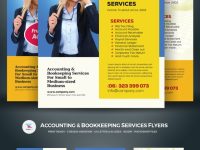 Accounting &amp; Bookkeeping Services Flyers Corporate Identity Template in Accounting Flyer Templates