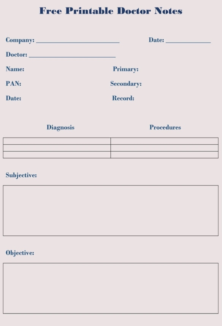 Addictionary For Free Fake Doctors Note Template