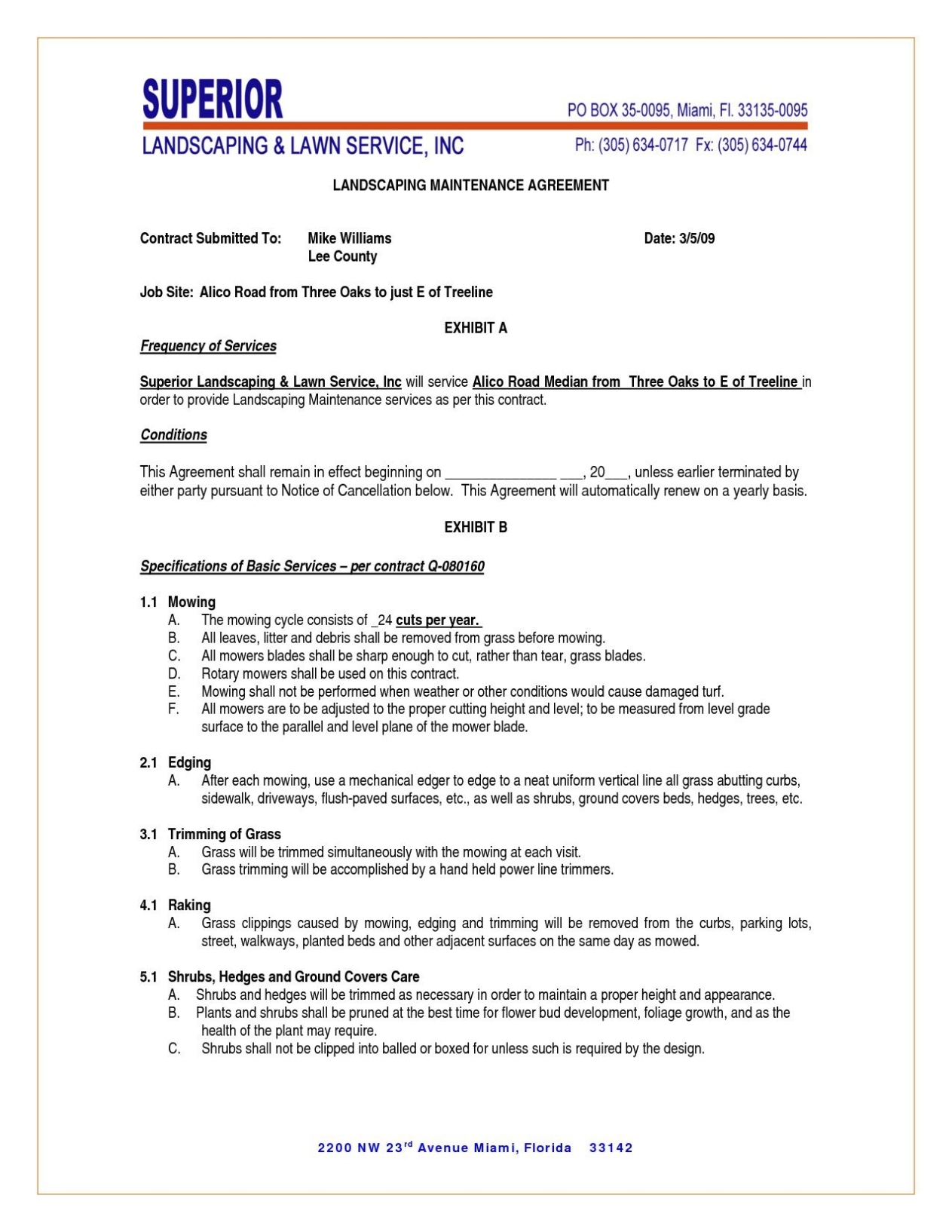 Addictionary Pertaining To Lawn Care Proposal Template