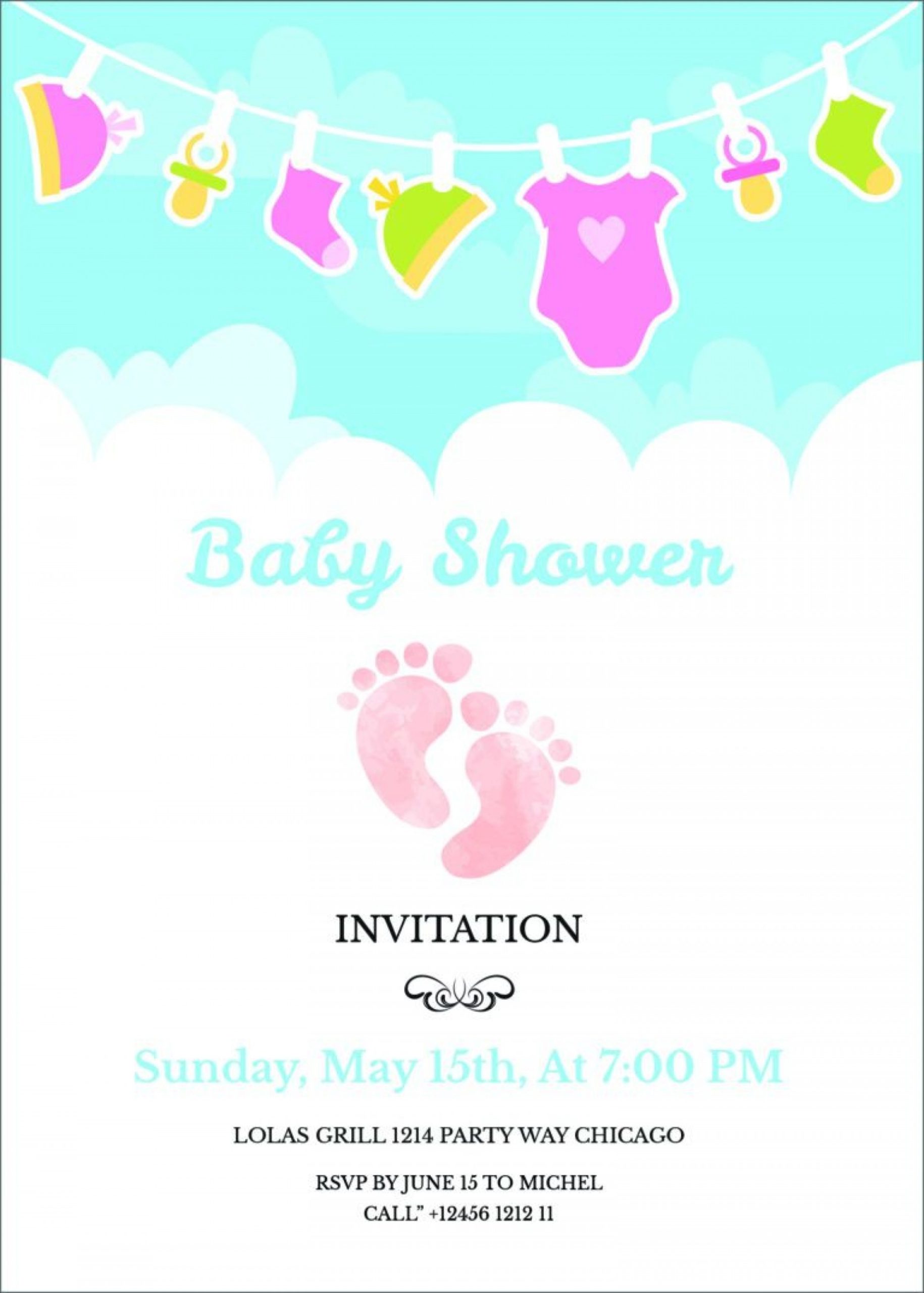 Addictionary With Baby Shower Flyer Template