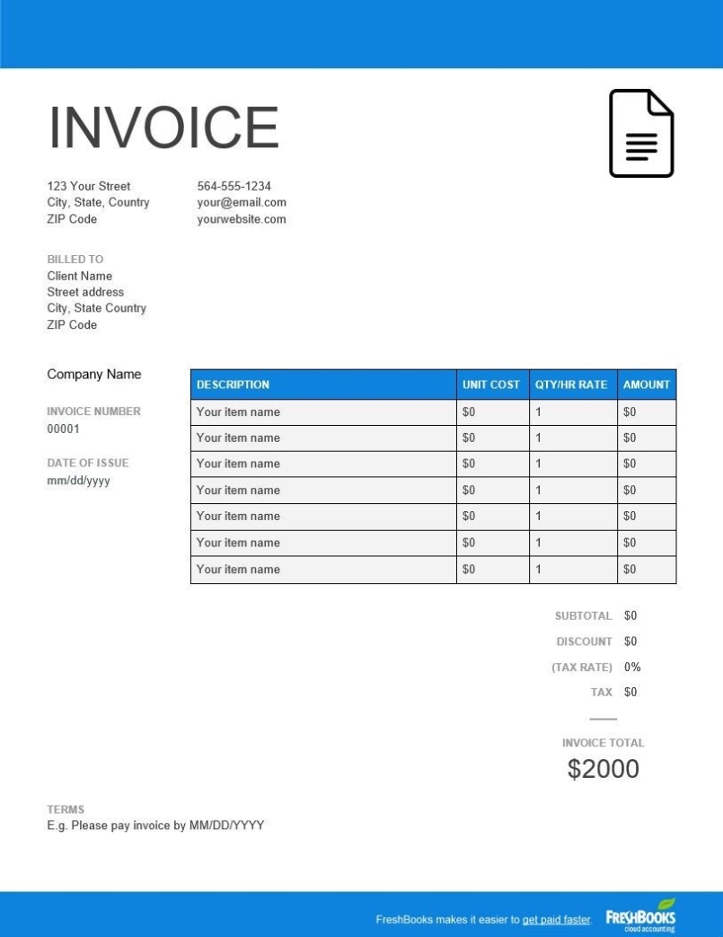 Addictionary With South African Invoice Template