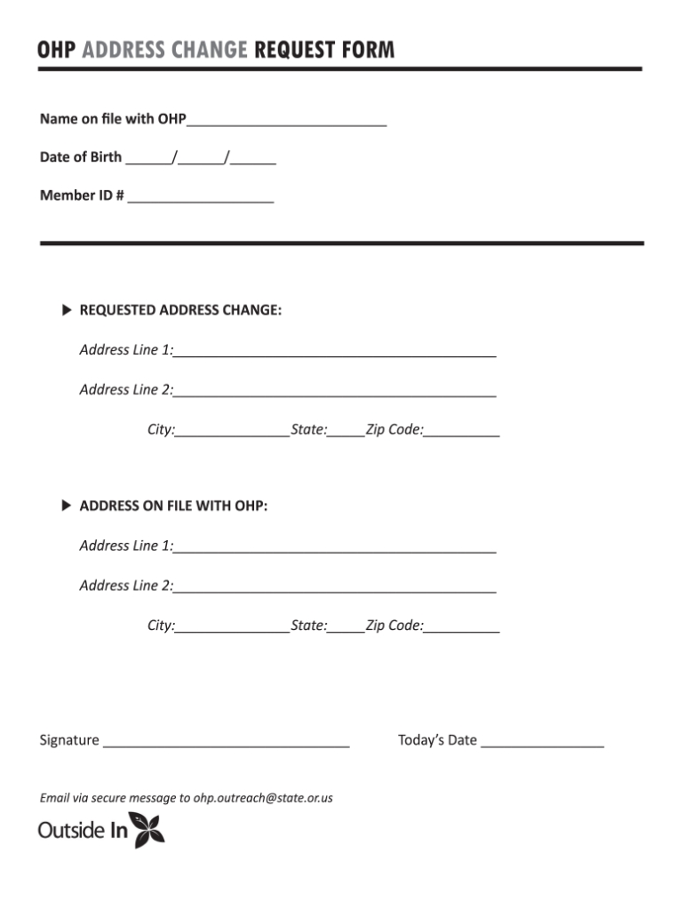 Address Change Form - Fill Online, Printable, Fillable, Blank | Pdffiller Pertaining To Business Change Of Address Template