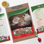 Bakery Menu Bi-Fold Brochure Design Template - 99Effects pertaining to Bi Fold Menu Template