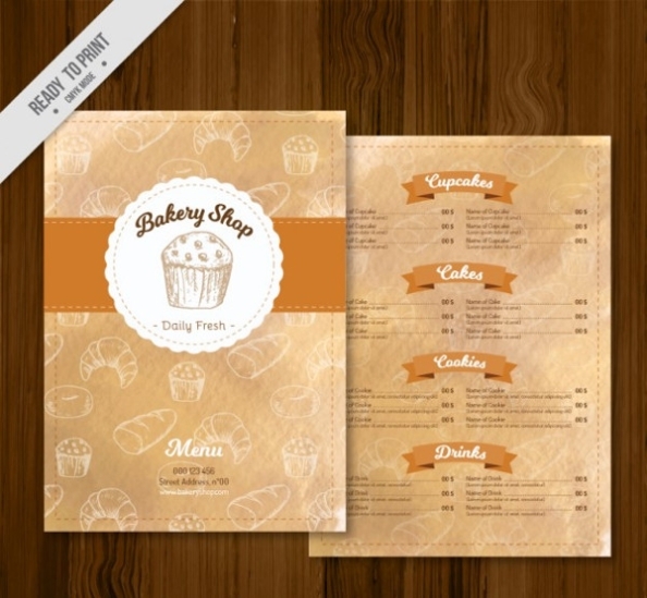 Bakery Menu Template - 25+ Free & Premium Download Inside Free Bakery Menu Templates Download
