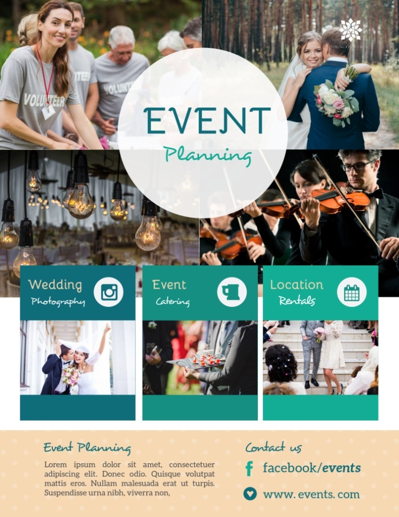 Beautiful Event Planning Flyer Template | Mycreativeshop Intended For Meeting Flyer Template