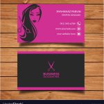Beauty Salon Business Card Design Templates Vector Image for Hair Salon Business Card Template