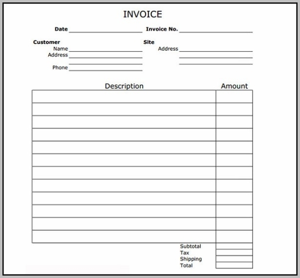Blank Invoice Template For Ipad - Template : Resume Examples #Jmen0N9G6W Within Invoice Template Ipad