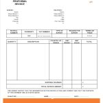 Blank Proforma Invoice Template * Invoice Template Ideas in Free Sample Invoice Template Word