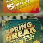 Block Party And Spring Break Flyer Template Pack By Seraphimchris within Block Party Flyer Template