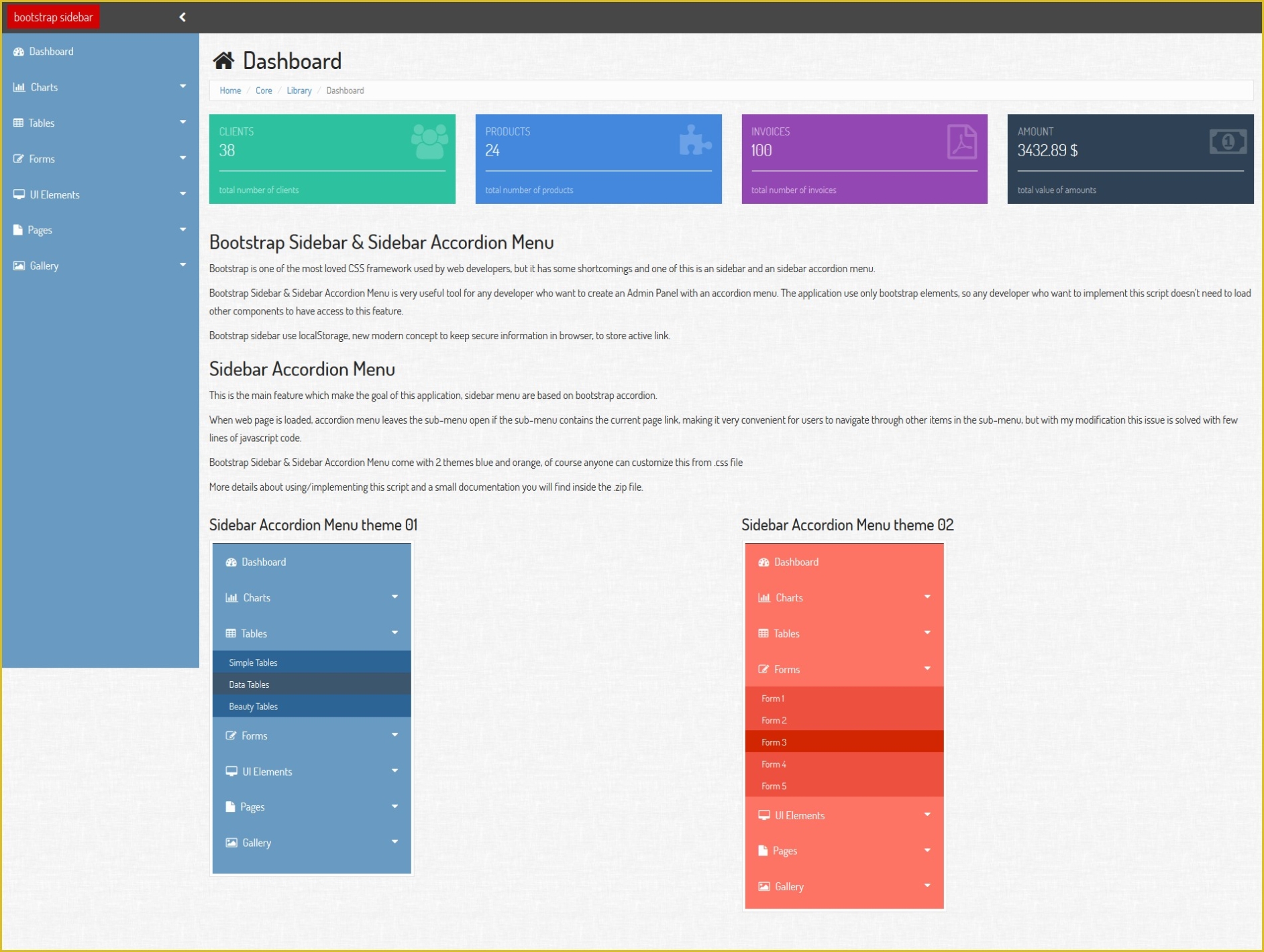 Bootstrap Sidebar Menu With Submenu On Hover Pertaining To Vertical Menu Css Templates