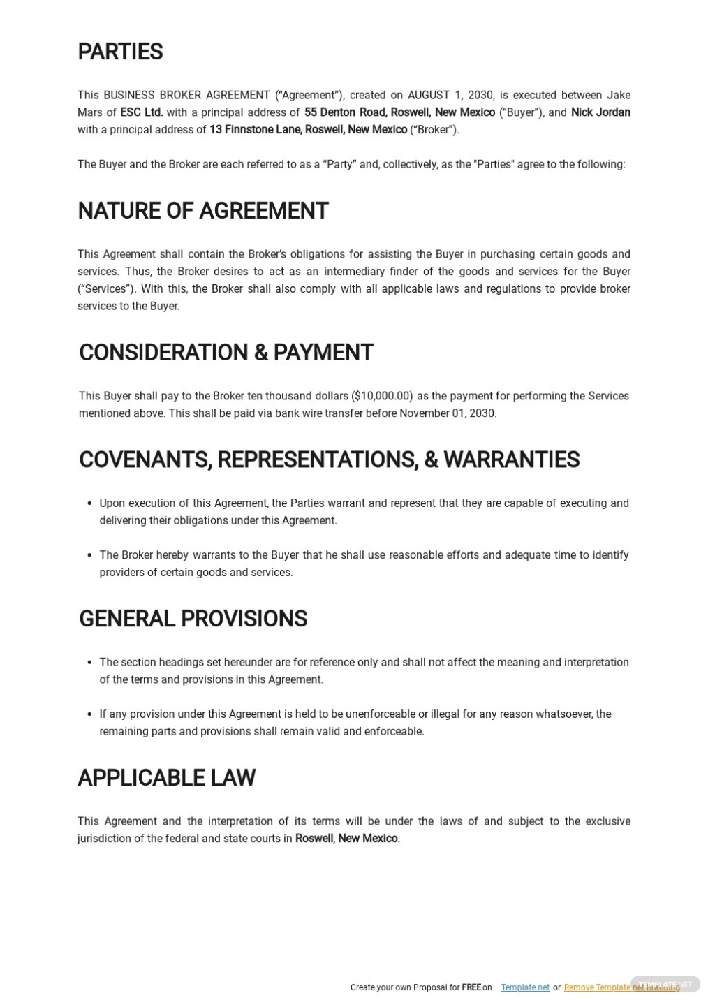 Business Broker Agreement Template - Google Docs, Word | Template Pertaining To Commercial Mortgage Broker Fee Agreement Template