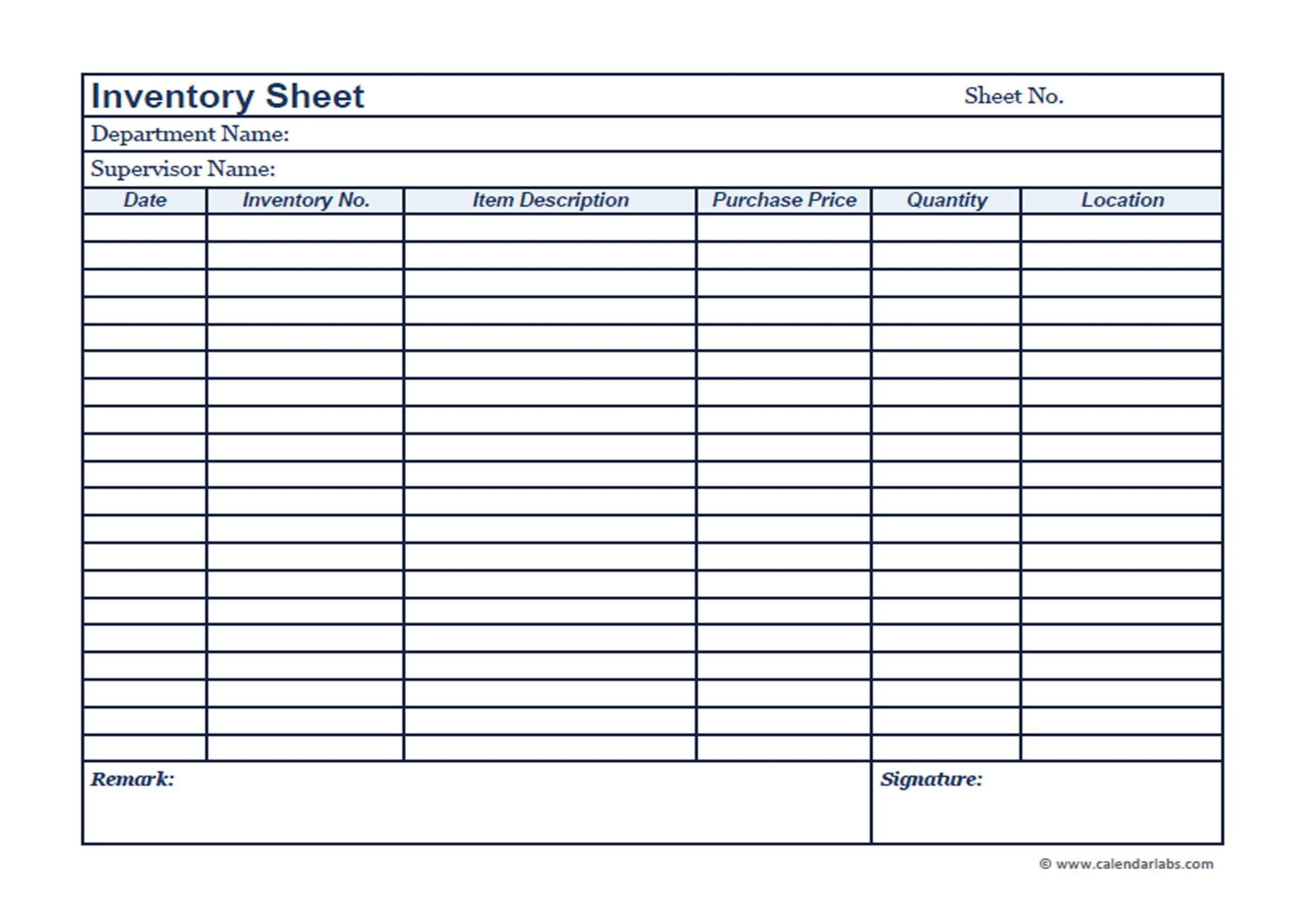 Business Inventory Template - Free Printable Templates inside Business Directory Template Free