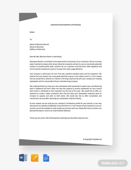 Business Partnership Proposal Letter - Gotilo with Business Partnership Proposal Letter Template