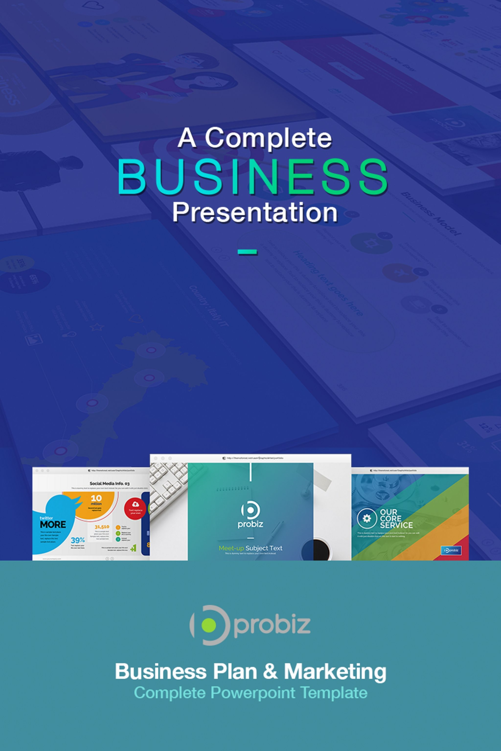 Business Plan & Marketing Powerpoint Template #67022 Pertaining To Ppt Presentation Templates For Business