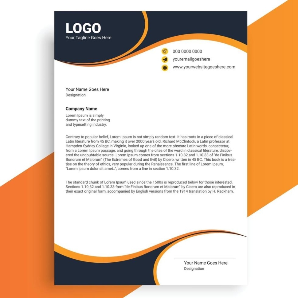 Business Style Letterhead Design, Modern Business Letterhead Design Regarding Create Company Letterhead Template