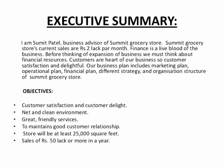 Business Summary Example | Peterainsworth Regarding Executive Summary Of A Business Plan Template