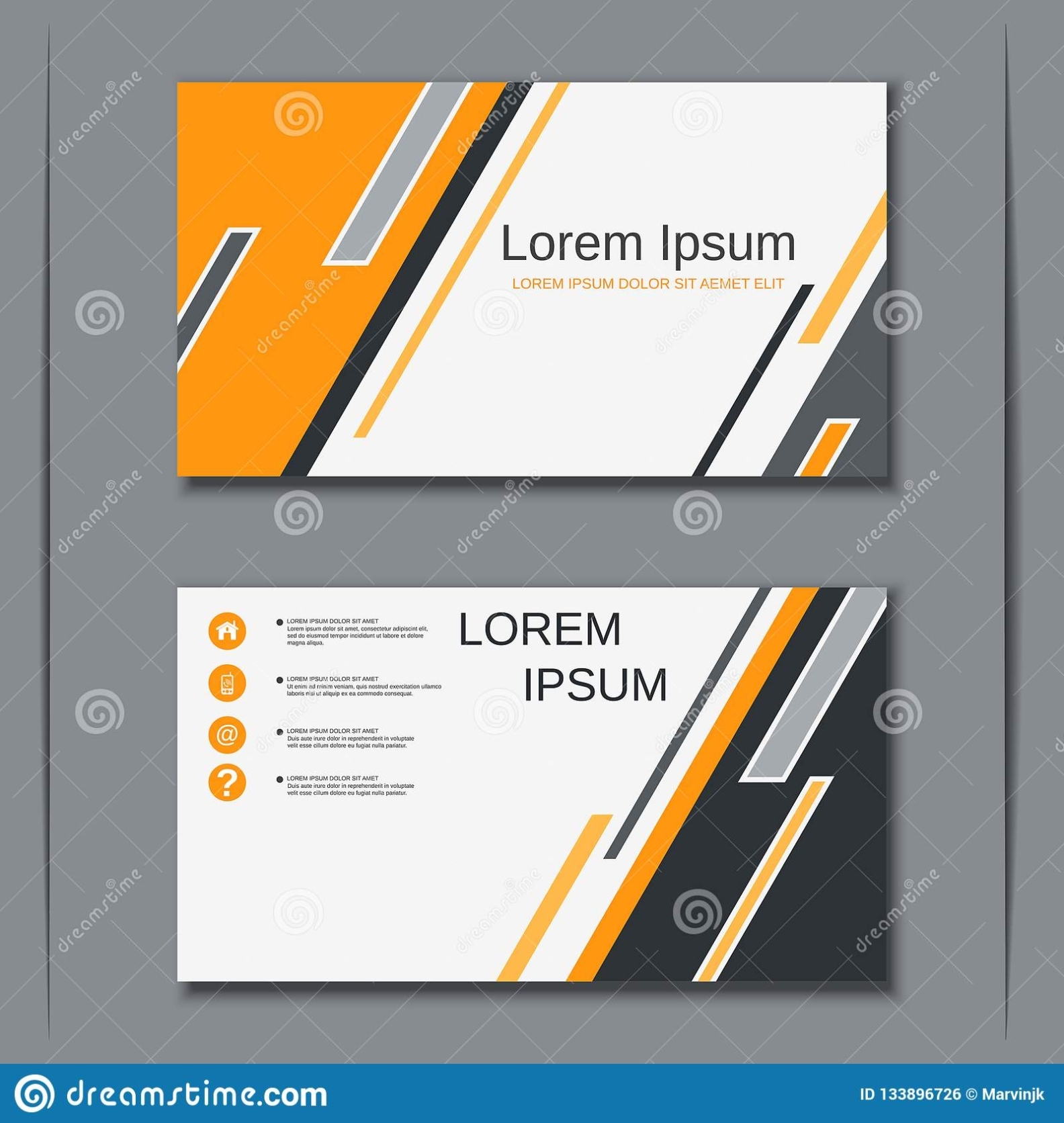 Business Visiting Card Vector Design Template Stock Vector Pertaining To Email Business Card Templates