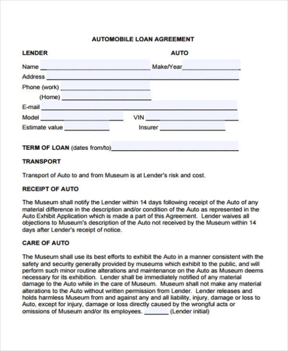 Car Loan Contract Template - Emmamcintyrephotography For Credit Hire Agreement Template