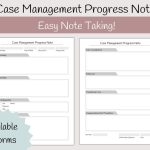 Case Manager Progress Notes Social Worker Template - Etsy throughout Case Management Progress Note Template