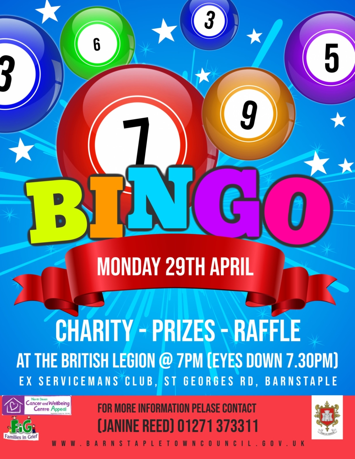 Charity Bingo Night - Over And Above throughout Bingo Night Flyer Template