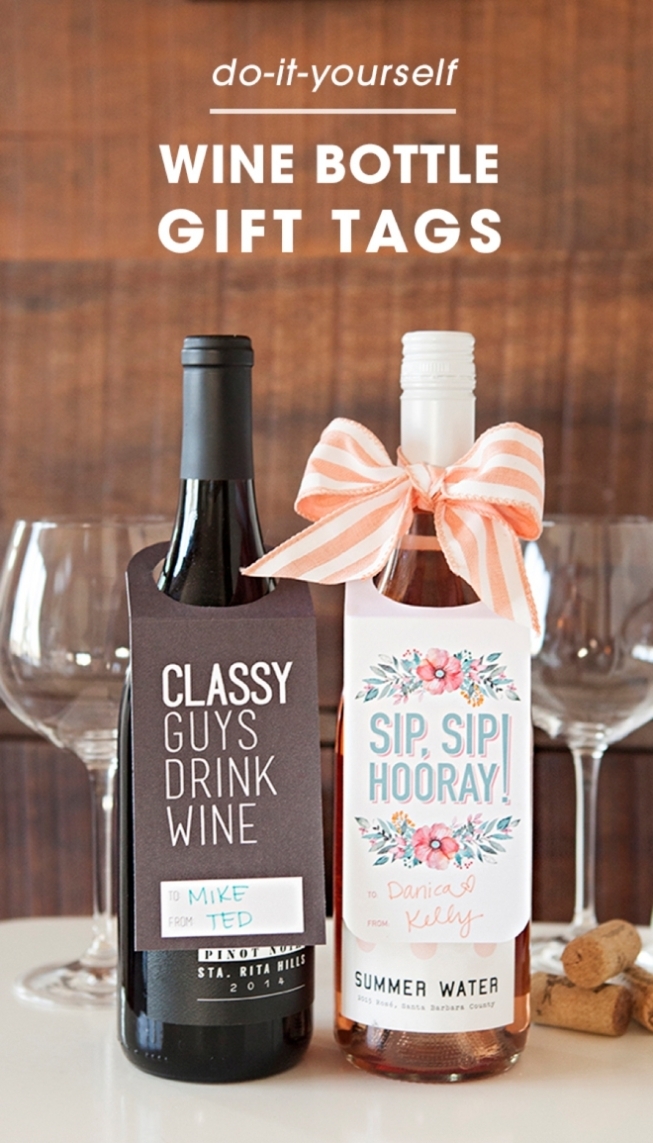 Check Out These Free, Printable Wine Bottle Gift Tags! Inside Diy Wine Label Template