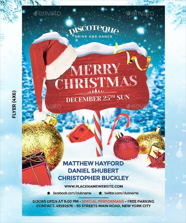 Christmas Flyer Templates - 31+ Free & Premium Download Intended For Free Holiday Flyer Templates