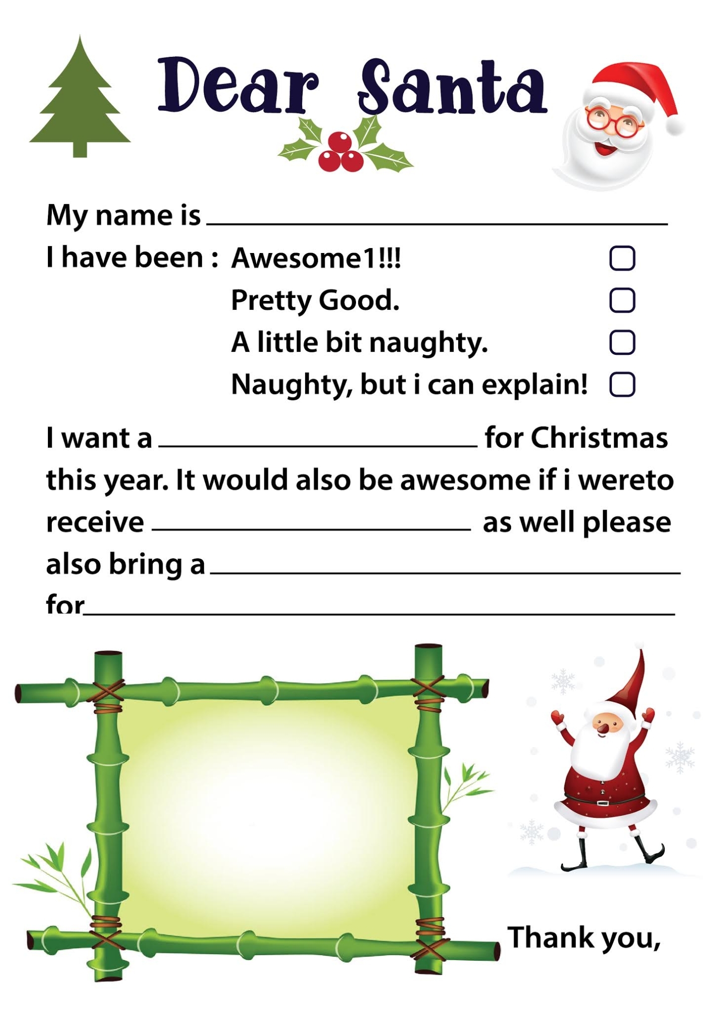 Christmas Letter Templates / 15+ Free Printable Christmas Wishes Letter Within Christmas Letter Templates Free Printable