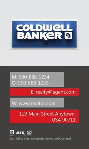 Coldwell Banker Business Card With Head Shot - Design #104441 pertaining to Coldwell Banker Business Card Template
