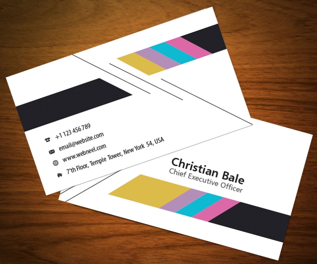 Colorful Business Card Template Free Download - Freedownload Printing Regarding Email Business Card Templates