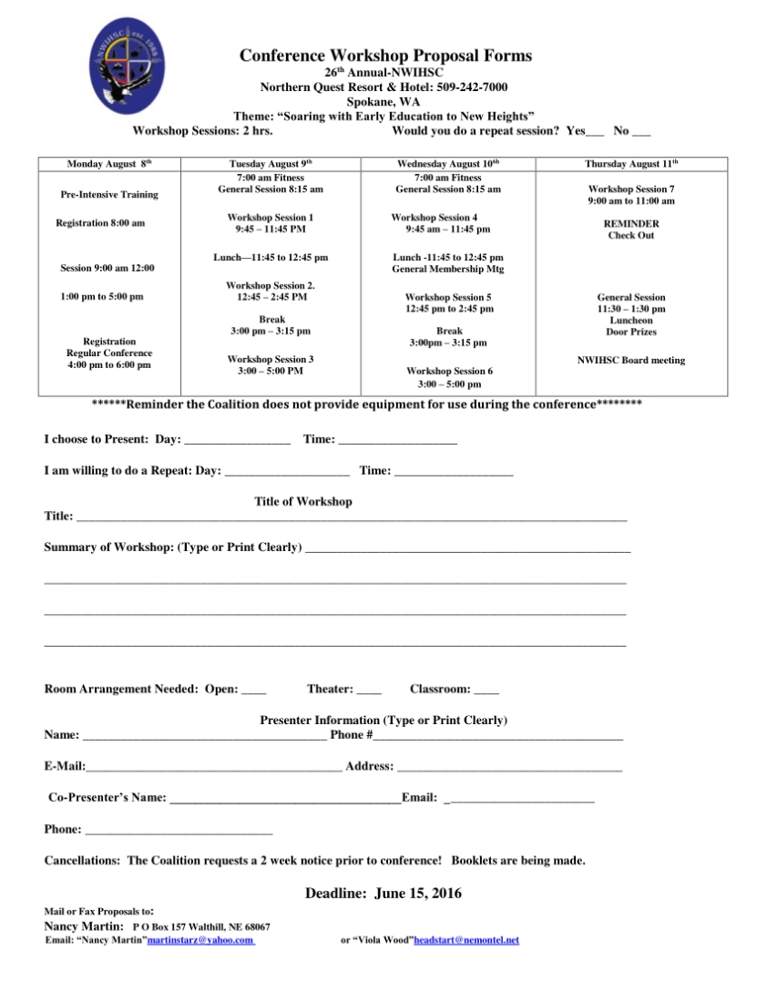 Conference Workshop Proposal Form Template Free Download | W3Definitions Pertaining To Conference Proposal Template