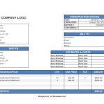 Construction Invoice Template - Construction Invoices | Nutemplates for Invoice Template For Builders