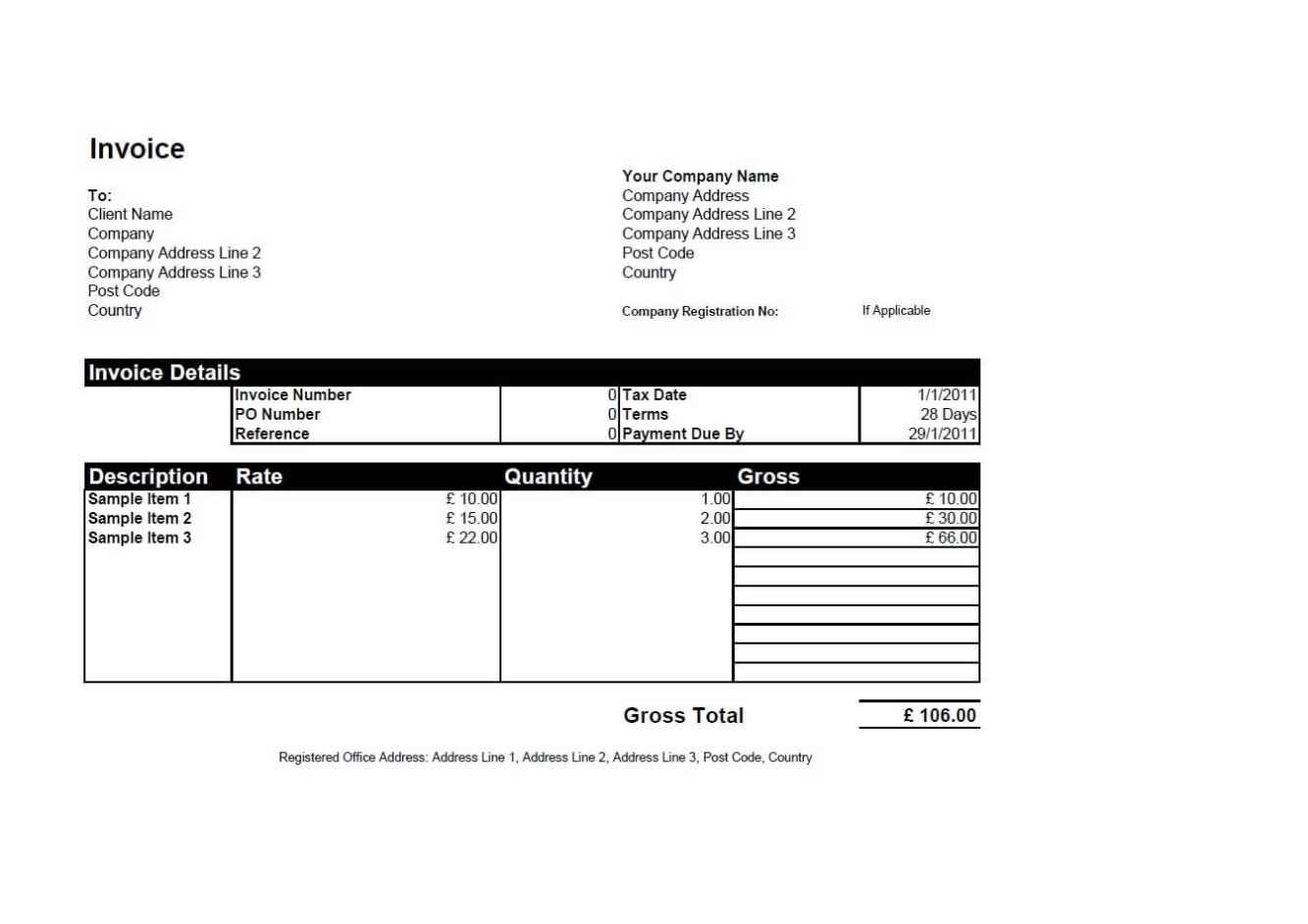 Create Invoices For Free * Invoice Template Ideas With Make Your Own Invoice Template Free
