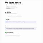 Customizable Meeting Notes (Minutes) Templates pertaining to Meeting Note Template