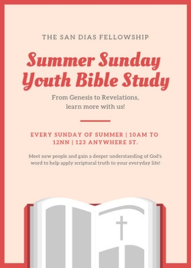 Customize 52+ Church Flyer Templates Online - Canva Intended For Bible Study Flyer Template Free