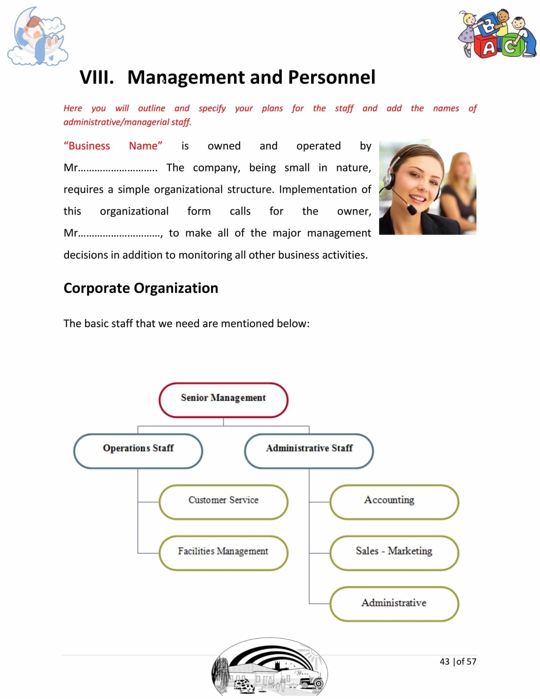 Day Care Business Plan Template Sample Pages - Black Box Business Plans Within Daycare Business Plan Template Free Download