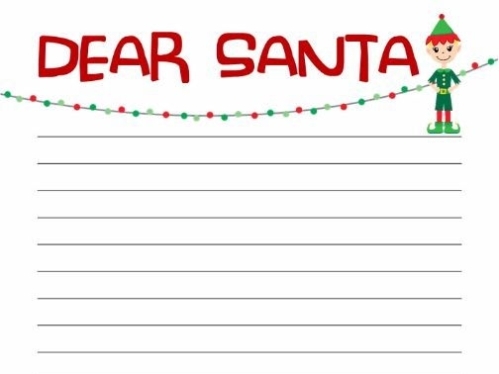 Dear Santa Letter Template | Teaching Resources Pertaining To Dear Santa Letter Template Free