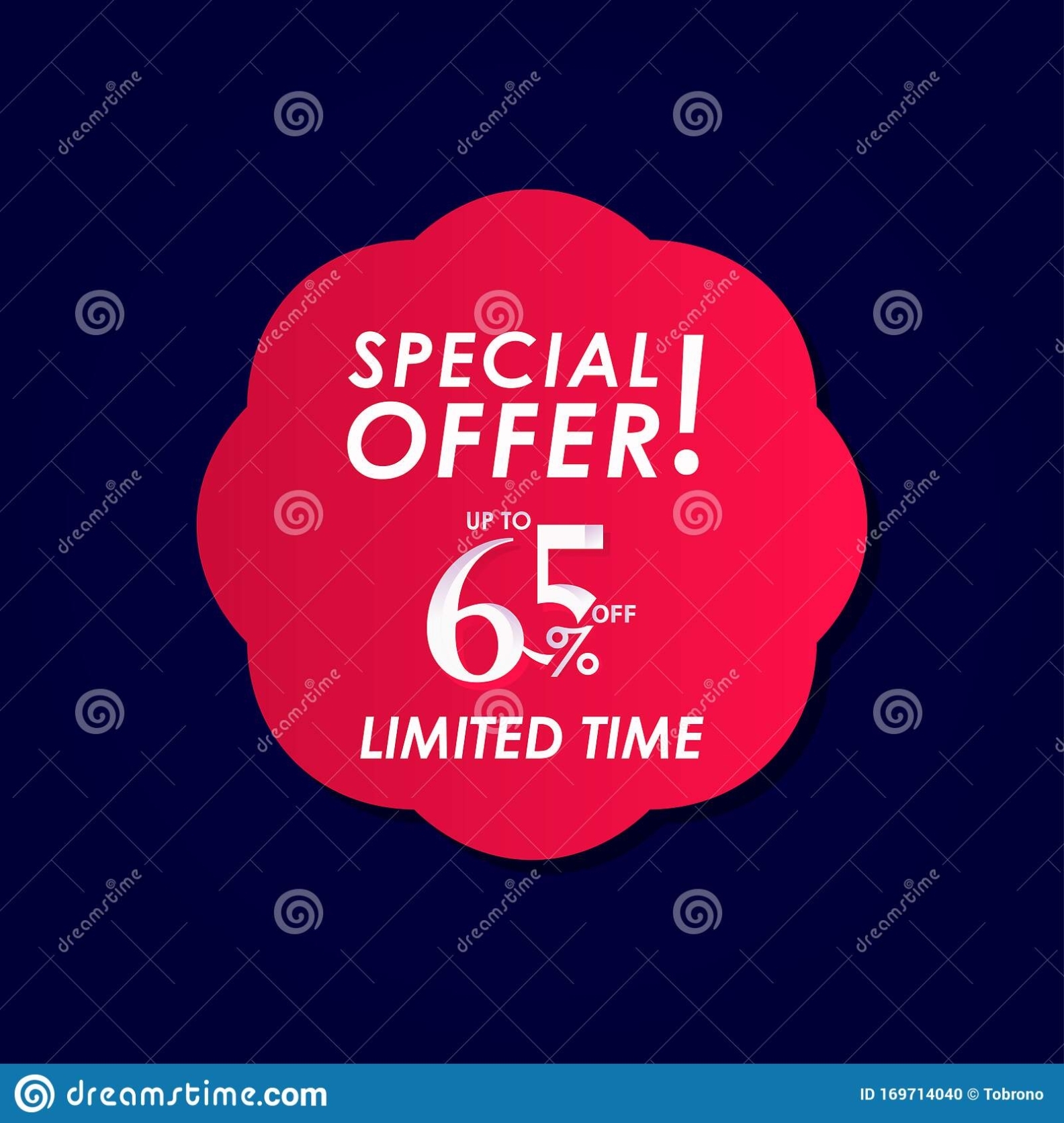 Discount Special Offer Up To 65 Off Limited Time Label Vector Template inside 65 Label Template