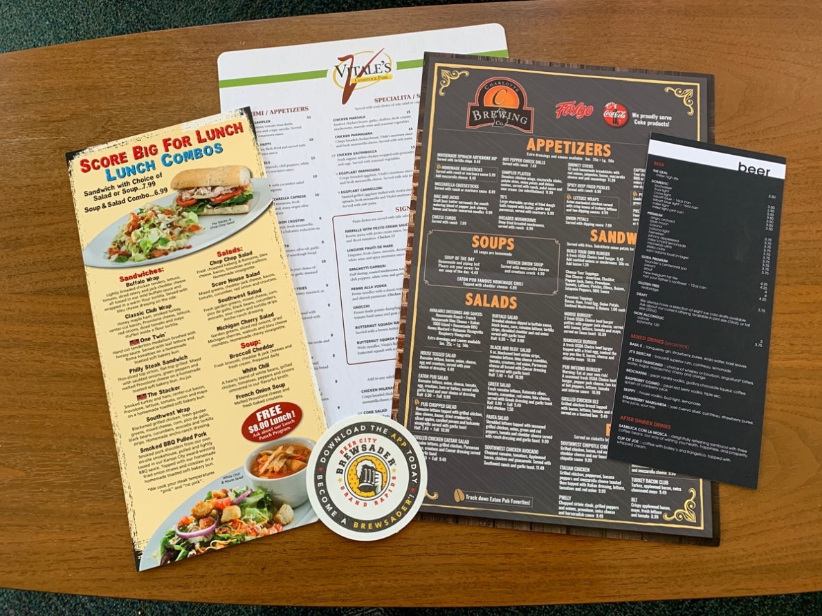 Disposable Menus: The Way To Go! In To Go Menu Template