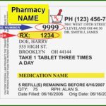 Downloadable Prescription Bottle Templates - 30 Fake Prescription regarding Prescription Bottle Label Template