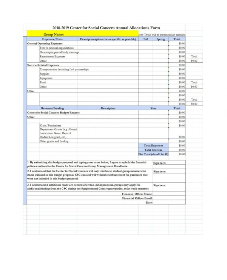 Editable 50 Free Budget Proposal Templates Word & Excel ᐅ Templatelab Within Grant Proposal Budget Template