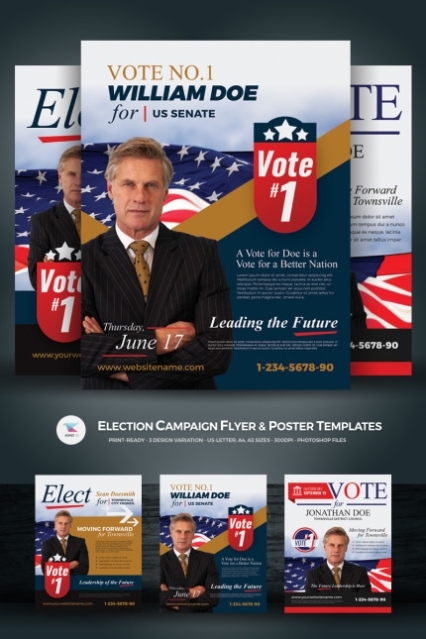 Election Campaign Flyer And Poster Psd Template Pertaining To Election Campaign Flyer Template