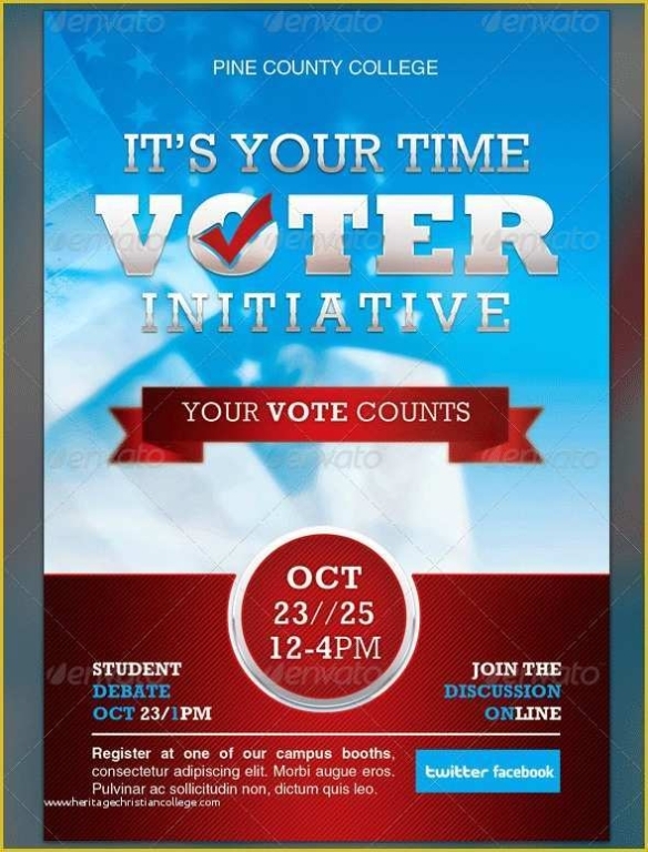 Election Flyer Template Free Of 34 Campaign Flyers Word Psd Ai Vector For Voting Flyer Templates Free