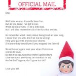 Elf On The Shelf Goodbye Letter- The Perfect Elf On The Shelf Leaving intended for Elf Goodbye Letter Template