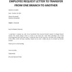 Employee Transfer Letter intended for Internal Transfer Letter Template