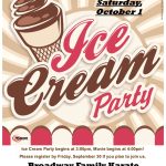 End-Of-Summer Ice Cream Party And Movie Afternoon -Broadway Family Karate throughout Ice Cream Party Flyer Template