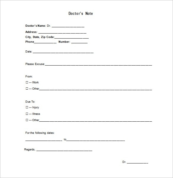 Fake Doctors Note Free Download | Template Business Regarding Fake Doctors Note Template Pdf Free