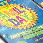 Family Day - Premium Flyer Template + Instagram Size Flyer in Family Day Flyer Template