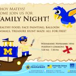 Family Night - Pirate Adventure | Campus Involvement within Family Night Flyer Template