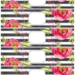 Flower Water Bottle Labels Free Printable - Paper Trail Design with regard to Free Printable Water Bottle Label Template