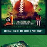 Football Game Flyer Psd By Geniuscreatives | Graphicriver with regard to Football Menu Templates